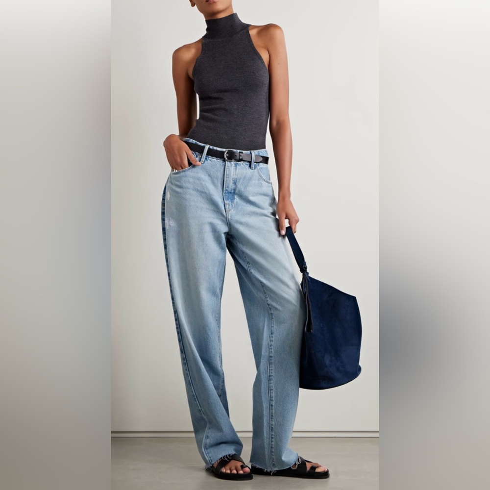 Good American 90s high-rise wide-leg jeans 👖